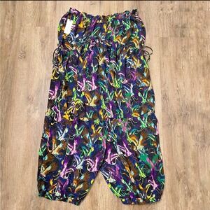 By Anthropologie Womens Multicolor Sheer Bohemian Print Wide Leg Pants Size XS